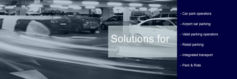 Inkara, solutions for car park operators, airport car parking, valet parking operators, retail parking, integrated transport and park and ride